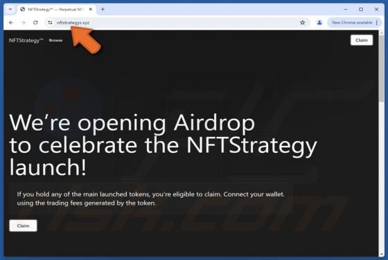 NFTStrategy Airdrop Scam