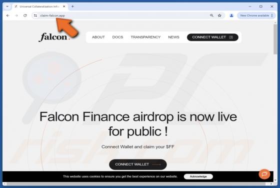 Falcon Finance Airdrop Scam