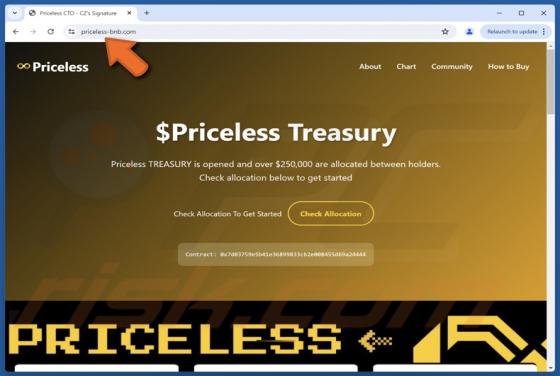 $Priceless Treasury Allocation Scam