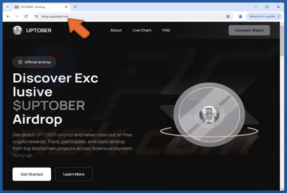 UPTOBER Airdrop Scam