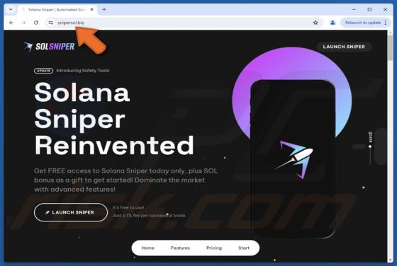 Fake Solana Sniper Scam