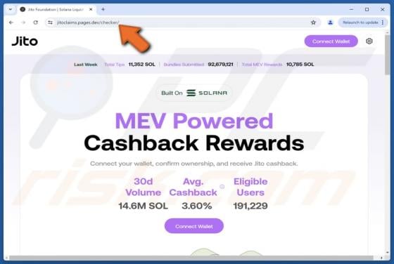 Fake Jito Website Scam