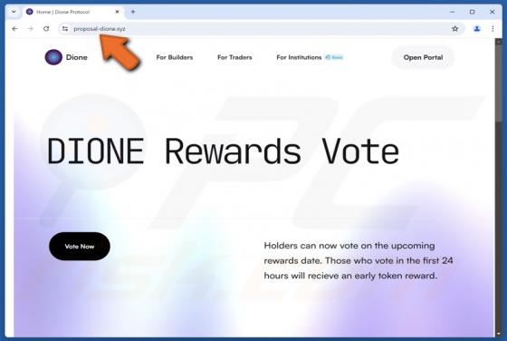 Dione Protocol ($DIONE) Vote Rewards Scam