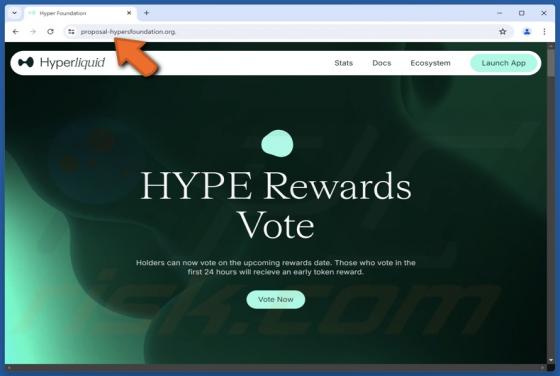 Hyperliquid ($HYPE) Vote Rewards Scam