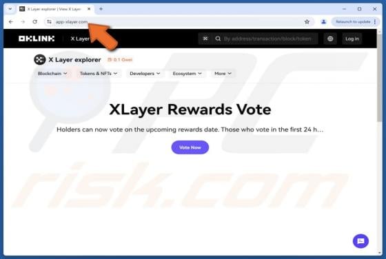 X Layer Vote Rewards Scam