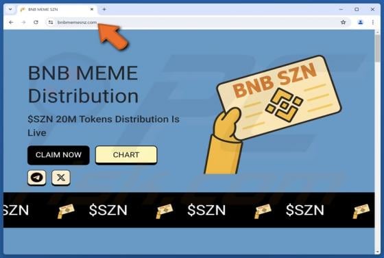 BNB MEME SZN (SZN) Token Distribution Scam
