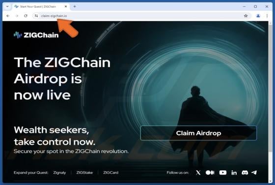 ZIGChain Airdrop Scam