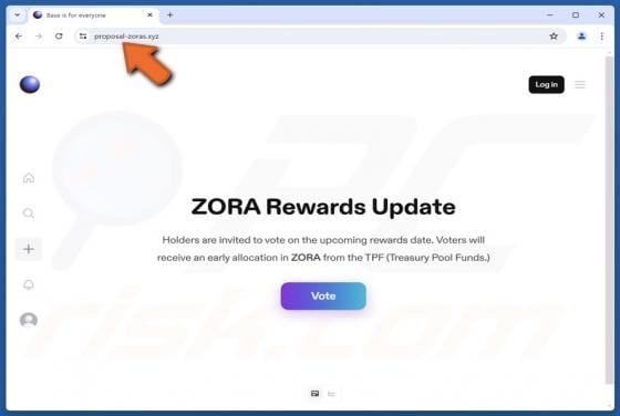 Zora Vote Rewards Scam