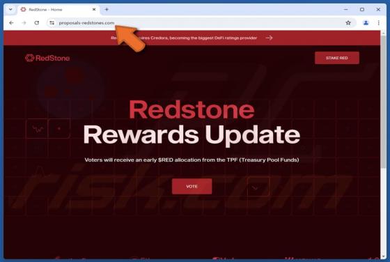 RedStone Vote Reward Scam