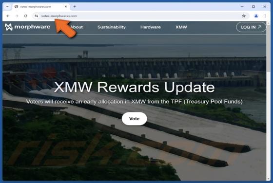 Morphware (XMW) Vote Rewards Scam