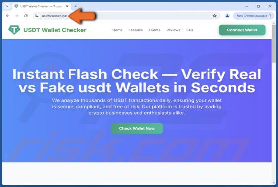 Fake USDT Wallet Checker Scam