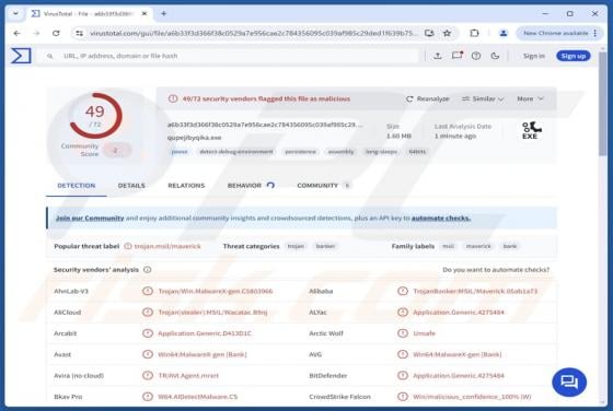 Maverick Banking Trojan