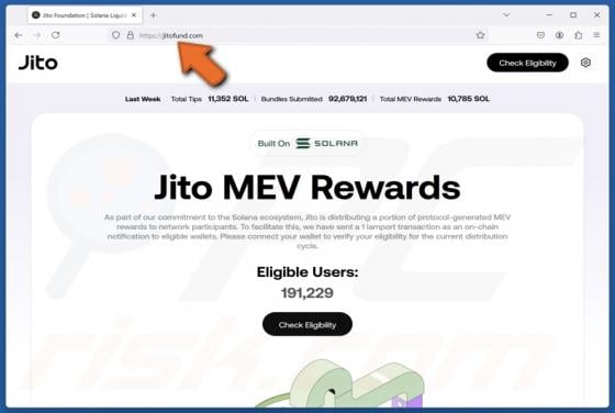 Fake Jito MEV Rewards Scam