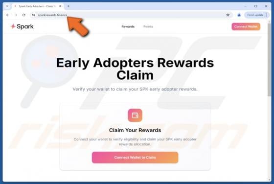 Early Spark Adopters Rewards Scam