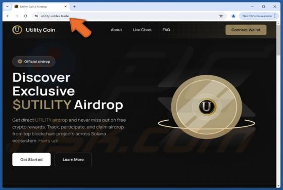 Utility Coin ($UTILITY) Airdrop Scam