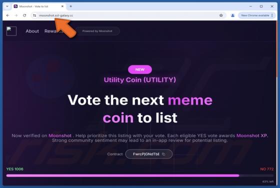 Utility Coin ($UTILITY) Vote Rewards Scam