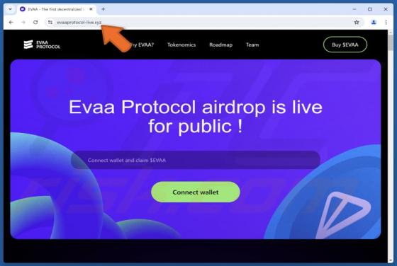 Evaa Protocol Airdrop Scam