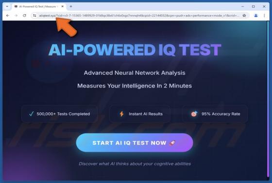 AI-POWERED IQ TEST Scam
