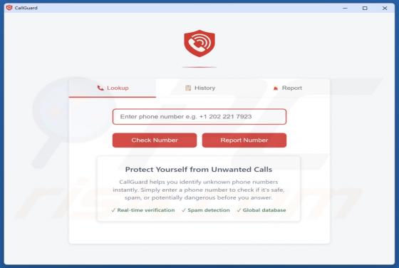 CallGuard Unwanted Application