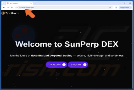 Fake SunPerp Website Scam