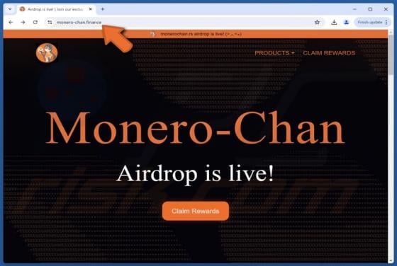 Monero-Chan Airdrop Scam