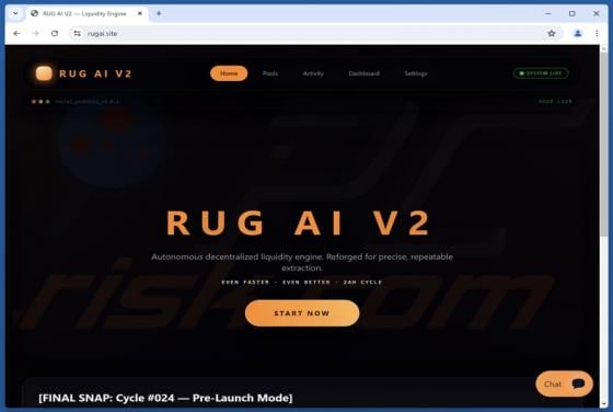 Fake RUG AI V2 Website Scam