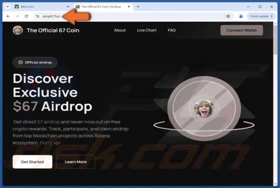 The Official 67 Coin Airdrop Scam
