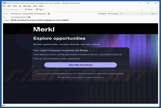 Merkl Incentives Campaign Scam