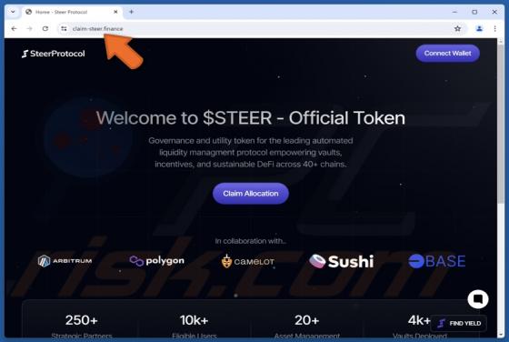Steer Finance ($STEER) Token Allocation Scam