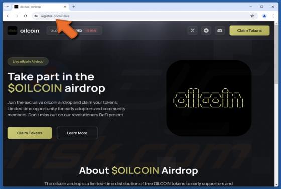 $OILCOIN Airdrop Scam