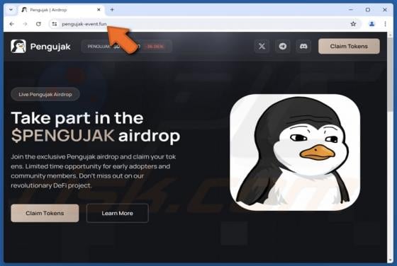 Pengujak Airdrop Scam