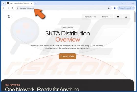 Keeta ($KTA) Distribution Scam