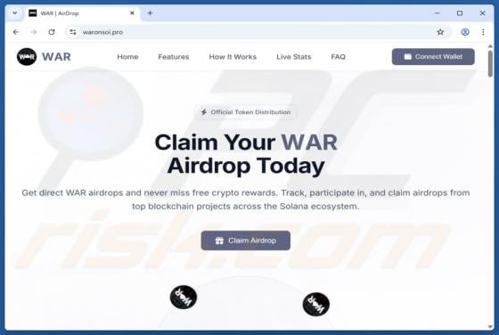 War On USD (WAR) Airdrop Scam