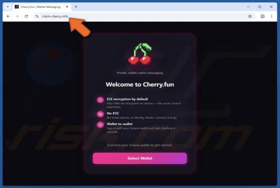 Fake Cherry.fun Website Scam