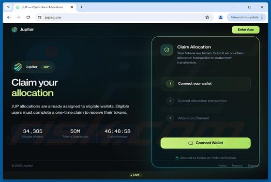 Jupiter Allocation Scam