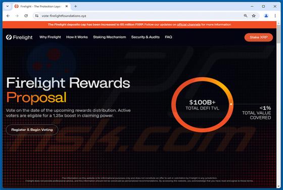 Firelight Vote Rewards Scam