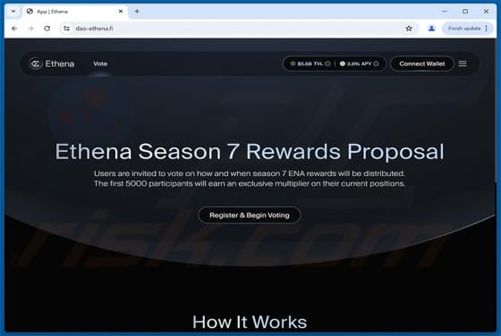 Ethena Voting Rewards Scam