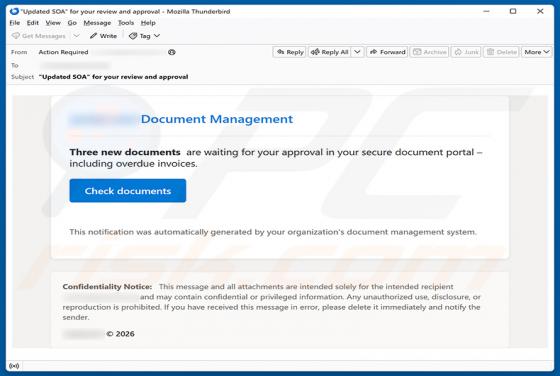 Documents Are Waiting For Your Approval Email Scam