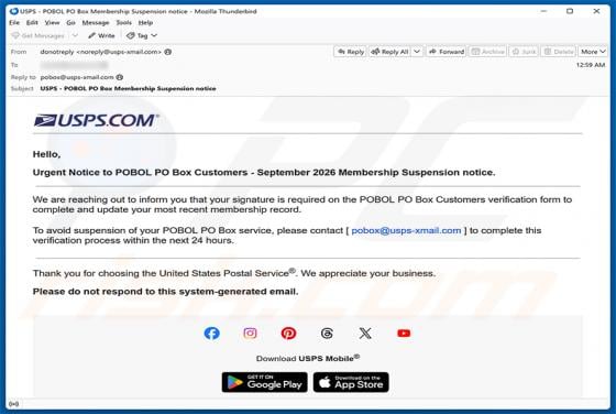 USPS - Your Signature Is Required Email Scam