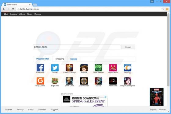 Delta-Homes.com Redirect