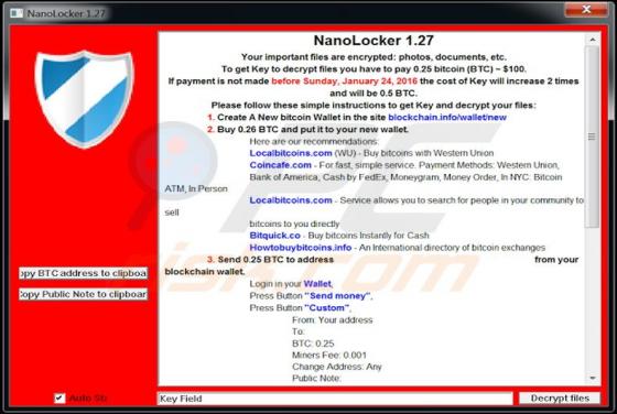 NanoLocker Ransomware