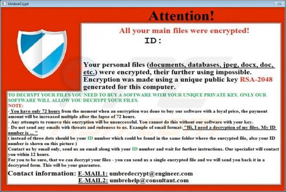 UmbreCrypt Ransomware