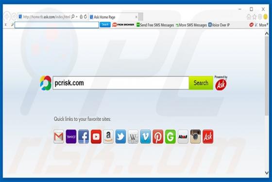 SMSfromBrowser Toolbar