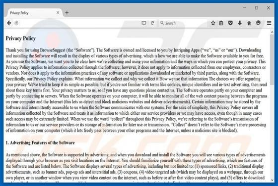 BrowseSuggest Adware