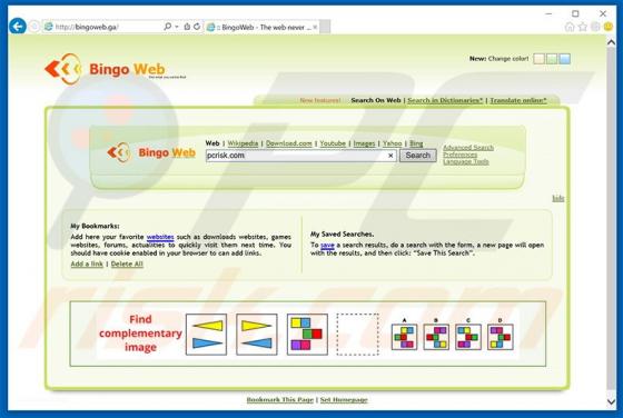 Bingoweb.ga Redirect