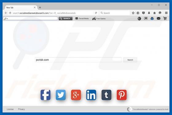Socialmedianewtabsearch.com Redirect