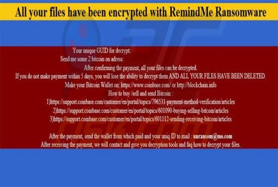 RemindMe Ransomware