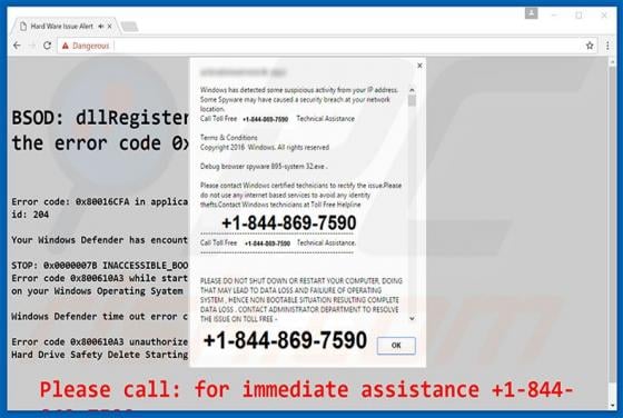 Suspicious Activity From Your IP Address Scam