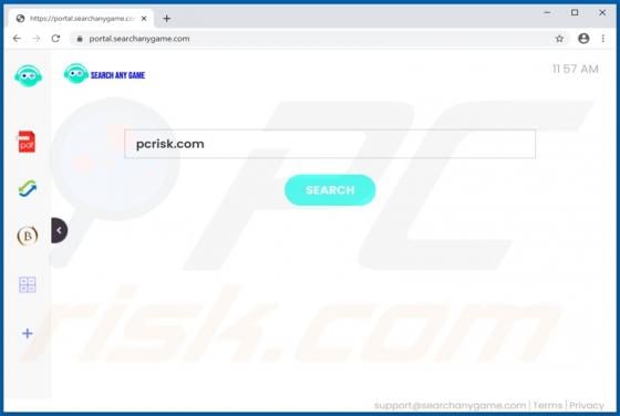 SearchAnyGame Browser Hijacker