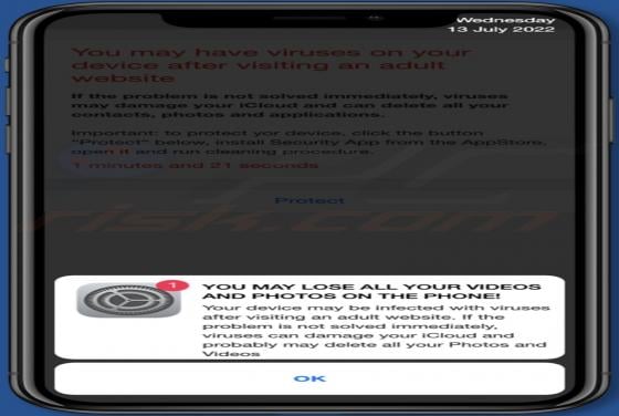 You May Have Viruses On After Visiting An Adult Website POP-UP Scam (Mac)